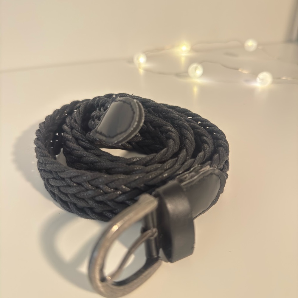 Black Braided Belt